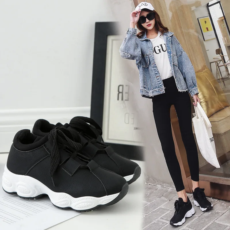 Elegante Nueva Negro Mujer Venta Caliente Transpirable Adultos Moda rosado 2018 Flats Casuales otoño Zapatos Zapatillas Alta gris Primavera Calidad IYnXdXzx