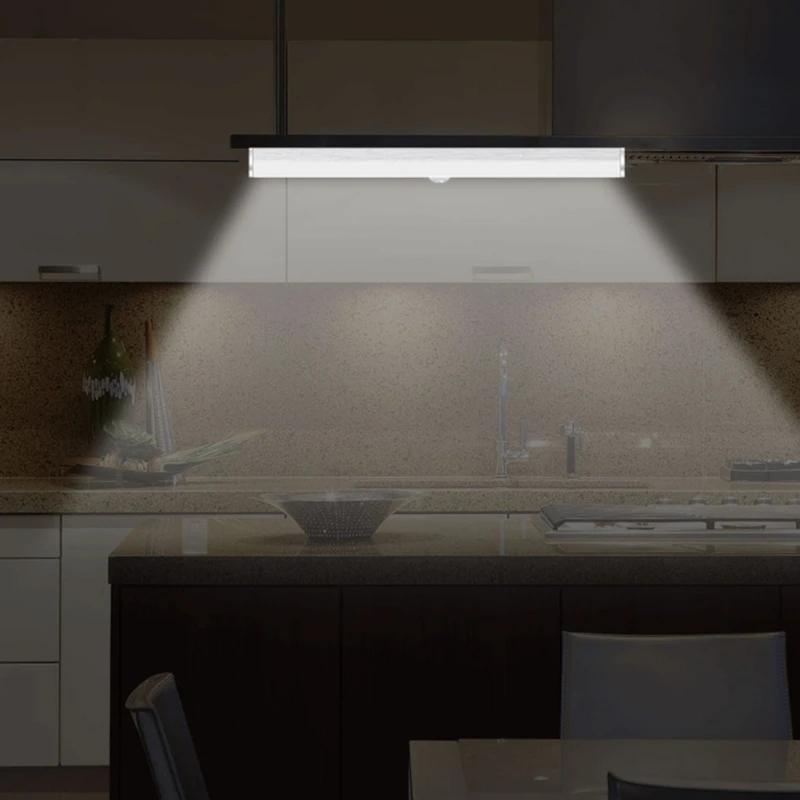  Portable Motion Sensing Led Light Bar Wireless Cabinet Light Bathroom Kitchen Corridor Garage Stair - 33027074779