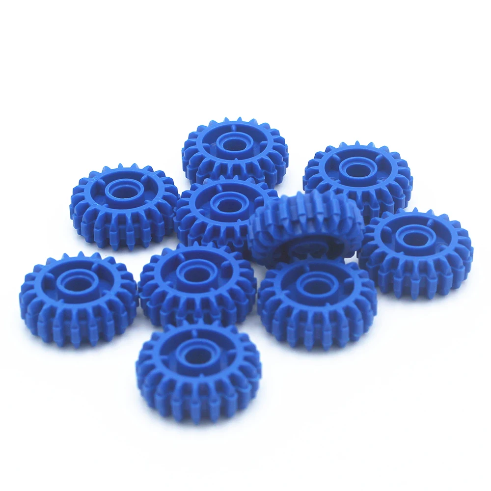 

ETFOM Technic Parts 10pcs Technic ANGLED GEAR WHEEL Z20, W/ 4.85 HOLE compatible with lego for kids boys toy 35185