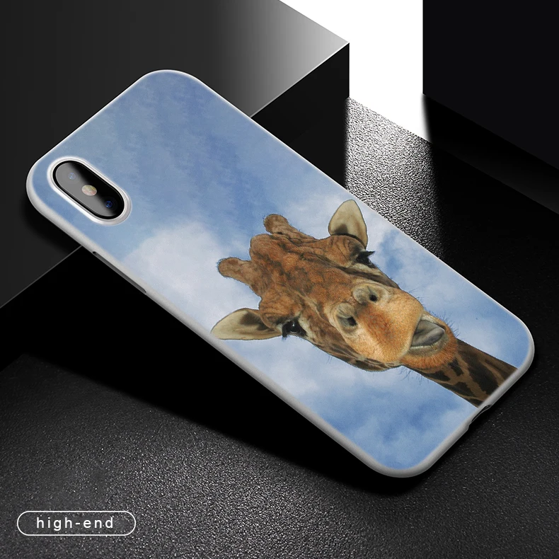 Мягкий чехол из ТПУ для iPhone 12 Mini 11 Pro XS Max XR X 8 7 6 Plus 5S SE S с милыми животными