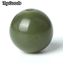 TopGoods Природный неоправленные полудрагоценные камни темно-зеленый(Канада) яшмы драгоценные бусины 6/8/10 мм 1" Нефритовый камень для мусульманские молитвенные четки бусины