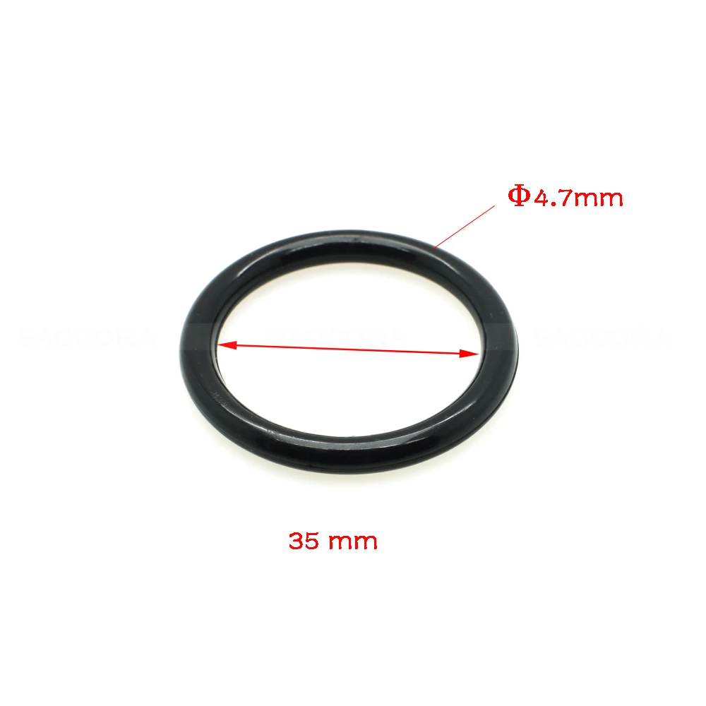 Plastic o ring 5pcs 24mm 30mm 35mm 40mm 45mm 50mm Inner Dia. Plastic O Ring Apparel Garments Shoes Backpack Outdoor Bag Parts Accessory