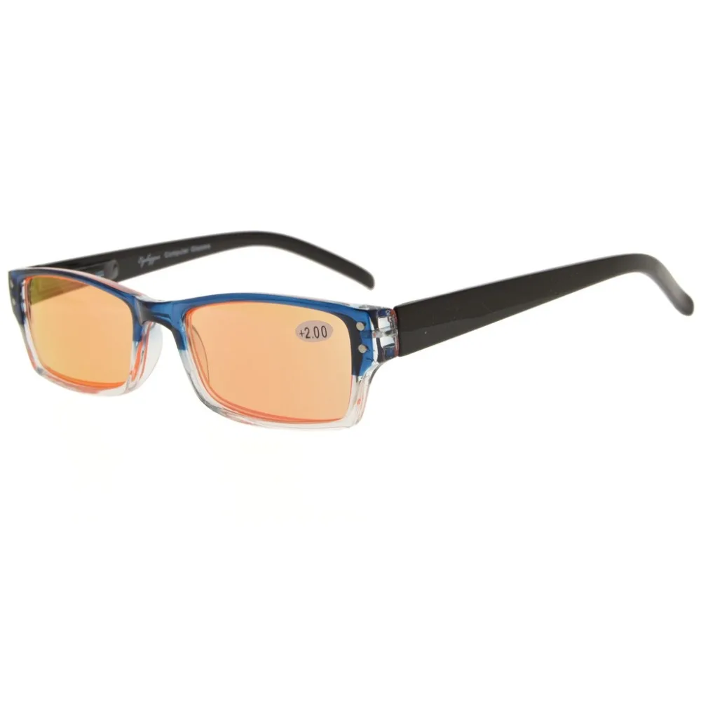 CG012 Eyekepper Spring Hinge Two Tone Color Computer Glasses Orange