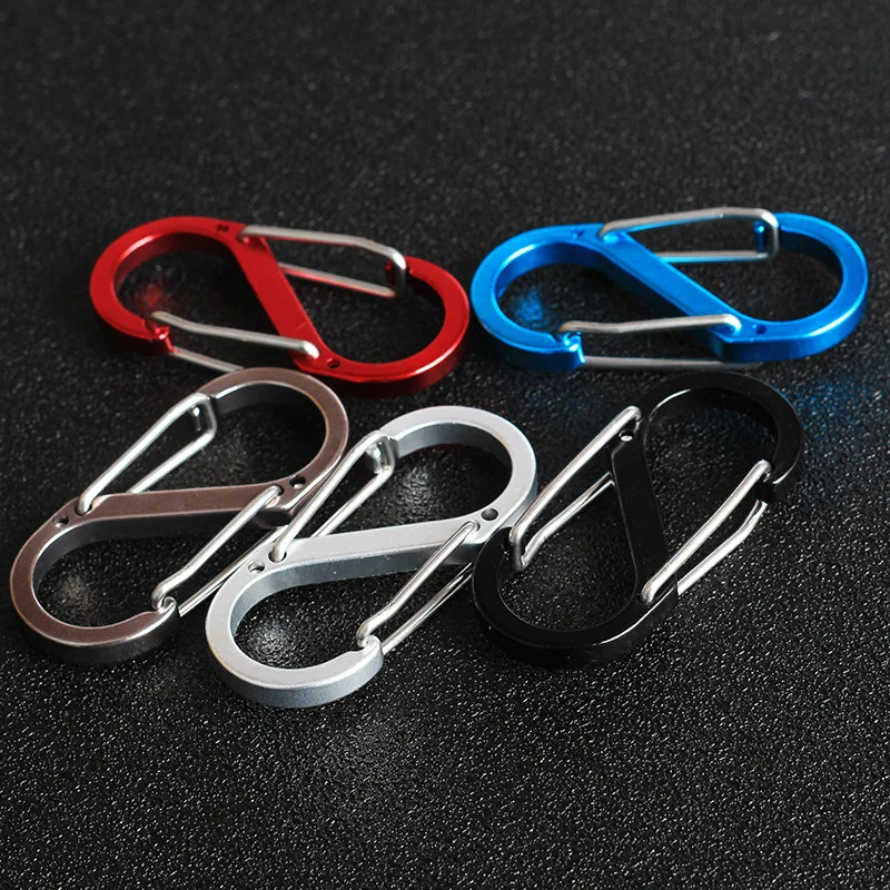 5pcs/lot Mix Color 8 Shape Outdoor Carabineer & Quickdraw Aluminum alloy Survival Buckle Locking Carabiner Keychain Tools 5pcs/lot Mix Color 8 Shape Outdoor Carabineer & Quickdraw Aluminum alloy Survival Buckle Locking Carabiner Keychain Tools