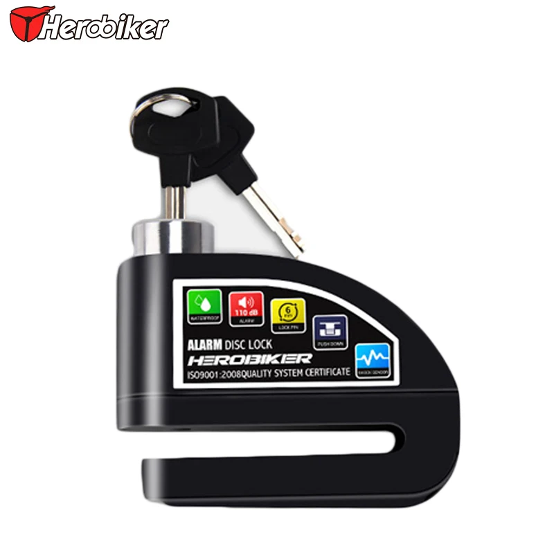 

Motorcycle Disc Brake Lock Scooter Anti-theft Bicycle Bike Security Lock Security Alarming Waterproof System Disc Brake Lock