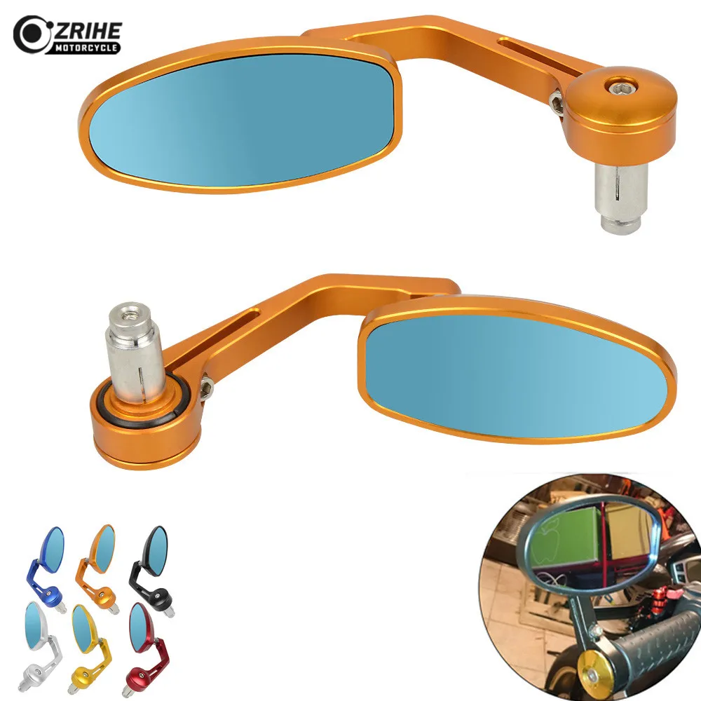 Universal Motorcycle Mirror View Side Rear Mirror 22/24mm Handlebar grips for ktm RC390 RC125 RC8R RC390 HAYABUSA 1300 GSXR1300