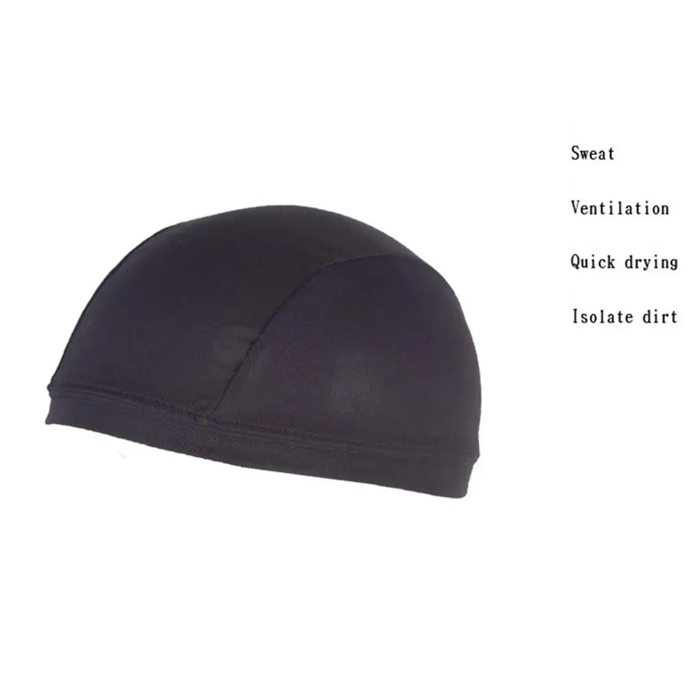 Cycling Hat Moisture Wicking Cap For Motorcycle Bike Helmet Lined Hat Riding Outdoor Head Accessories Breathable Supplies