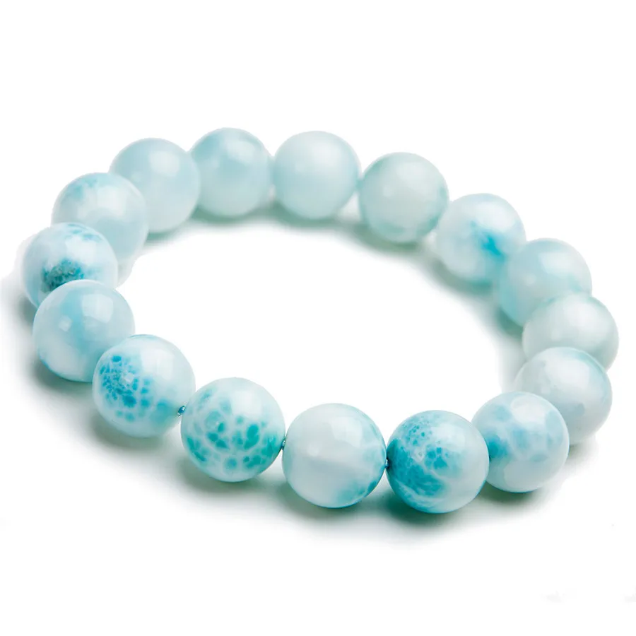 Moda 6mm Azul Larimar cuarzo ronda granos 15/" Strand
