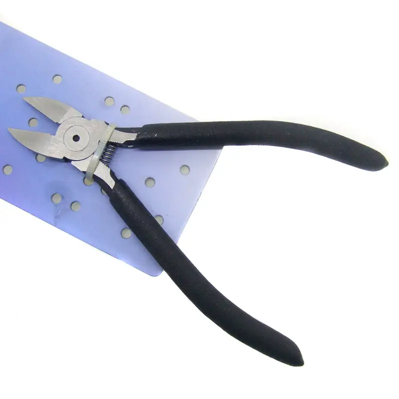 

High Qual 11CM Diagonal Cutter Steel Straight Jaw Cutting Side Snips Flush Pliers Nipper Electrical Wire Cable Nipper Hand Tools VE