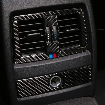 

Carbon Fiber Auto Interior Rear Air Conditioning Outlet Decorative Cover Trim Stickers For BMW F30 3 Series F34 3GT 2013-2018