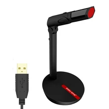 Fashion USB Wired Microphone For Laptop Desktop Notebook Computer PC ,Tabletop Condenser Omnidirectional Noise Cancelling Mic