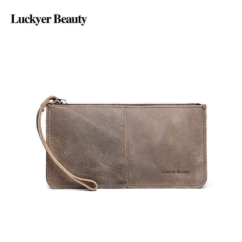 LUCKYER красивый кошелек мужской натуральная кожа Обложка для паспорта бизнес