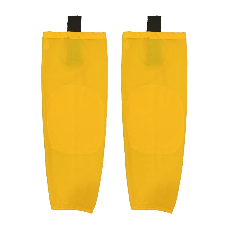 

COLDOUTDOOR 100% Polyester yellow Ice Hockey sport Socks Cheap high quality Shin Guards For Team XW063 men women Solid color