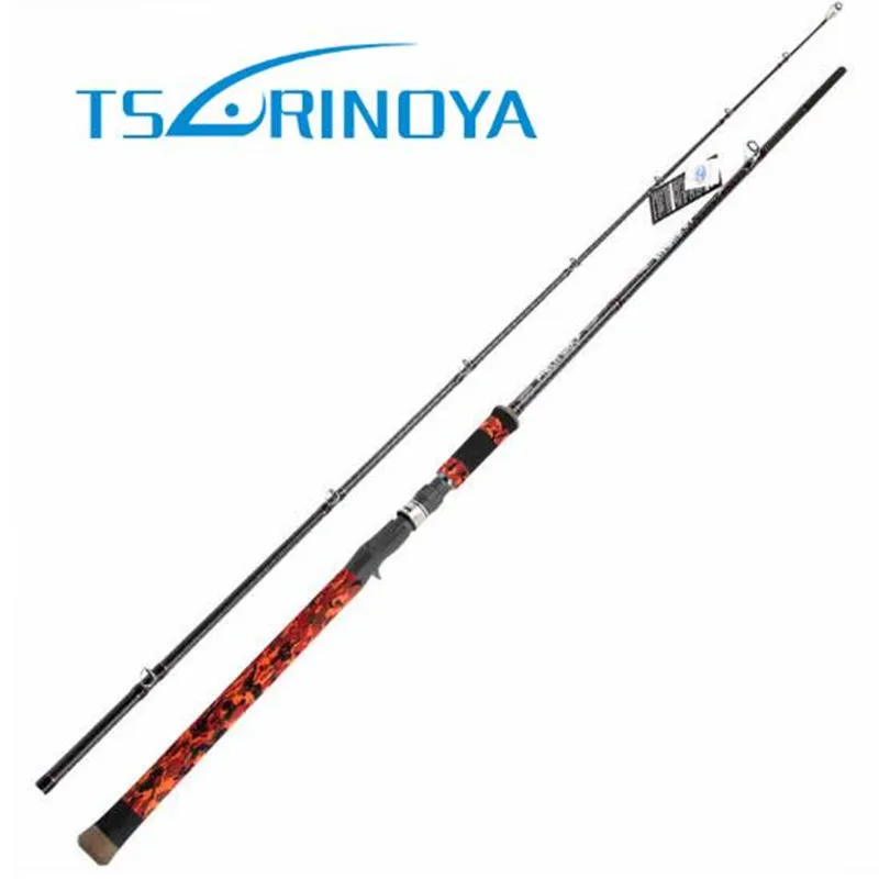 

TSURINOYA 2.28m 2.4m 2 Sections Casting Fishing Rod XH/SH Power Lure Weight 9-25g With FUJI Guide Ring Fast Action Snakehead Rod