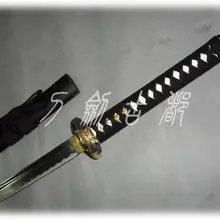 S1411 Аниме Золото белый HABUCHI лезвие тайчи боевое искусство самурайский меч катана 41"