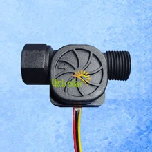 USN-HS21TB Ultisolar цифровой датчик расхода воды NPN импульсный сигнал 1-30L/мин пищевой нейлон G1/" резьбовой конец D