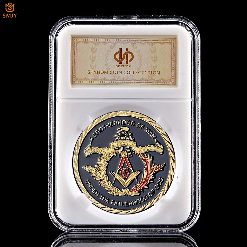 Freemason Masonic Brothers организации юбилей логотип позолоченный металлический значок