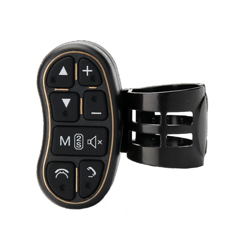 Car universal Steering wheel portable button remote control car navigationDVD Bluetooth  controller audio volume Bluetooth contr