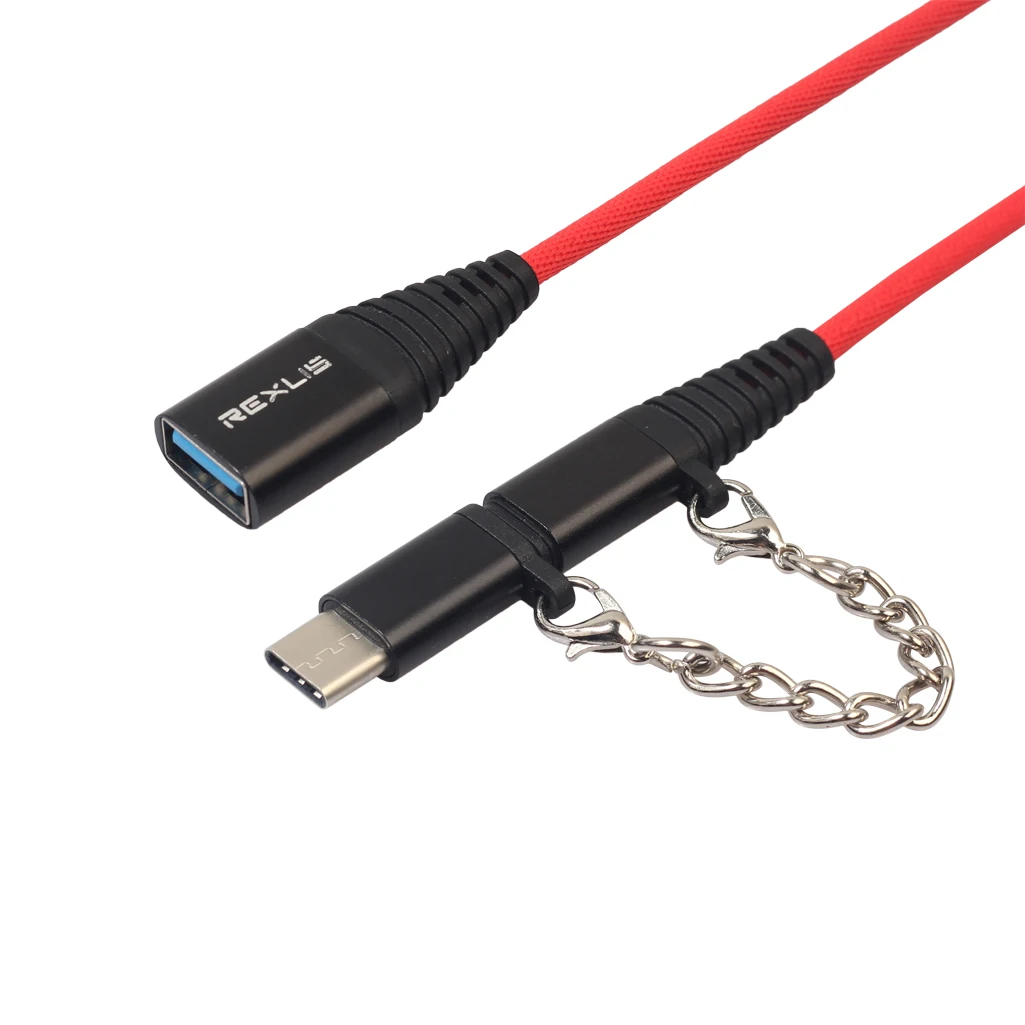 2 в 1 type-C мужской+ Micro USB Мужской к USB 2,0 Женский OTG Кабель-адаптер Micro Dualinterface OTG кабель для Android samsung Xiaomi