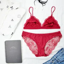 Сексуальный женский бюстгальтер с глубоким v-образным вырезом, 3 цвета, кружевной бюстгальтер, комплект трусиков, без косточек, топ, сексуальный бюстгальтер, комплект, напоминающий Soutien Gorge Et Culotte Femme