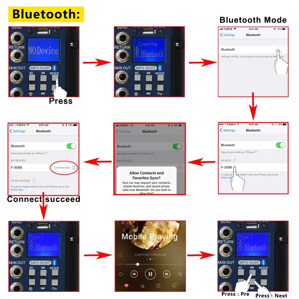 Микшер Freeboss smr8 Bluetooth Микшер Freeboss smr8 Bluetooth