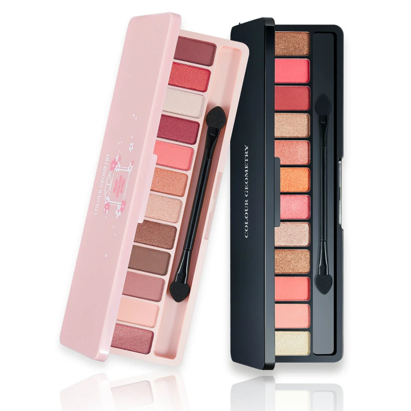 

Twelve-Color Matte Nude Makeup Earth Color Waterproof Is Not Blooming Natural Girl Eye Shadow Plate