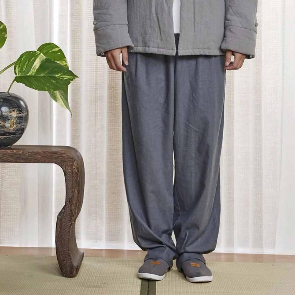 ZanYing Men Meditation Buddhist Casual Pants Loose Casual Pants Summer ZYS53in Bottoms from