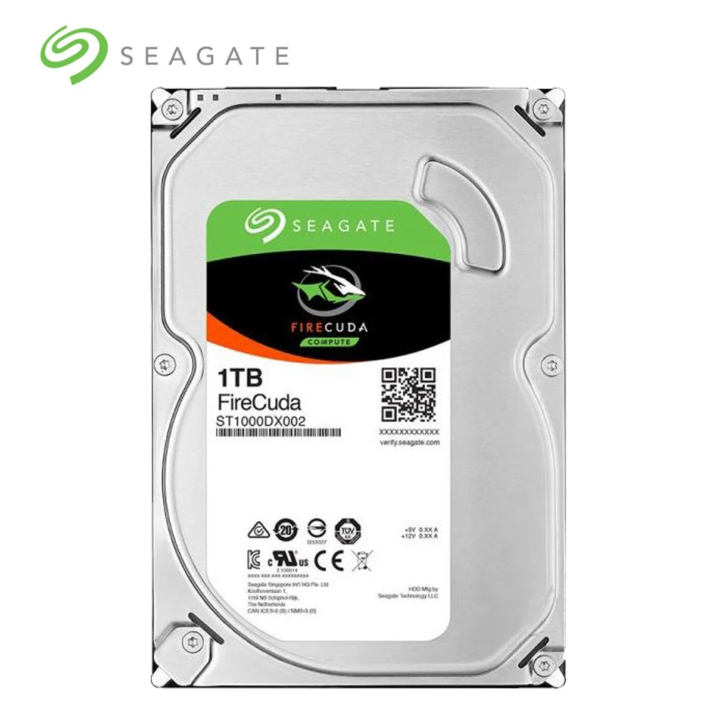 

Seagate 1TB FireCuda Gaming SSHD (Solid State Hybrid Drive) - 7200 RPM SATA 6Gb/s 64MB Cache 3.5-Inch Hard Drive (ST1000DX002)