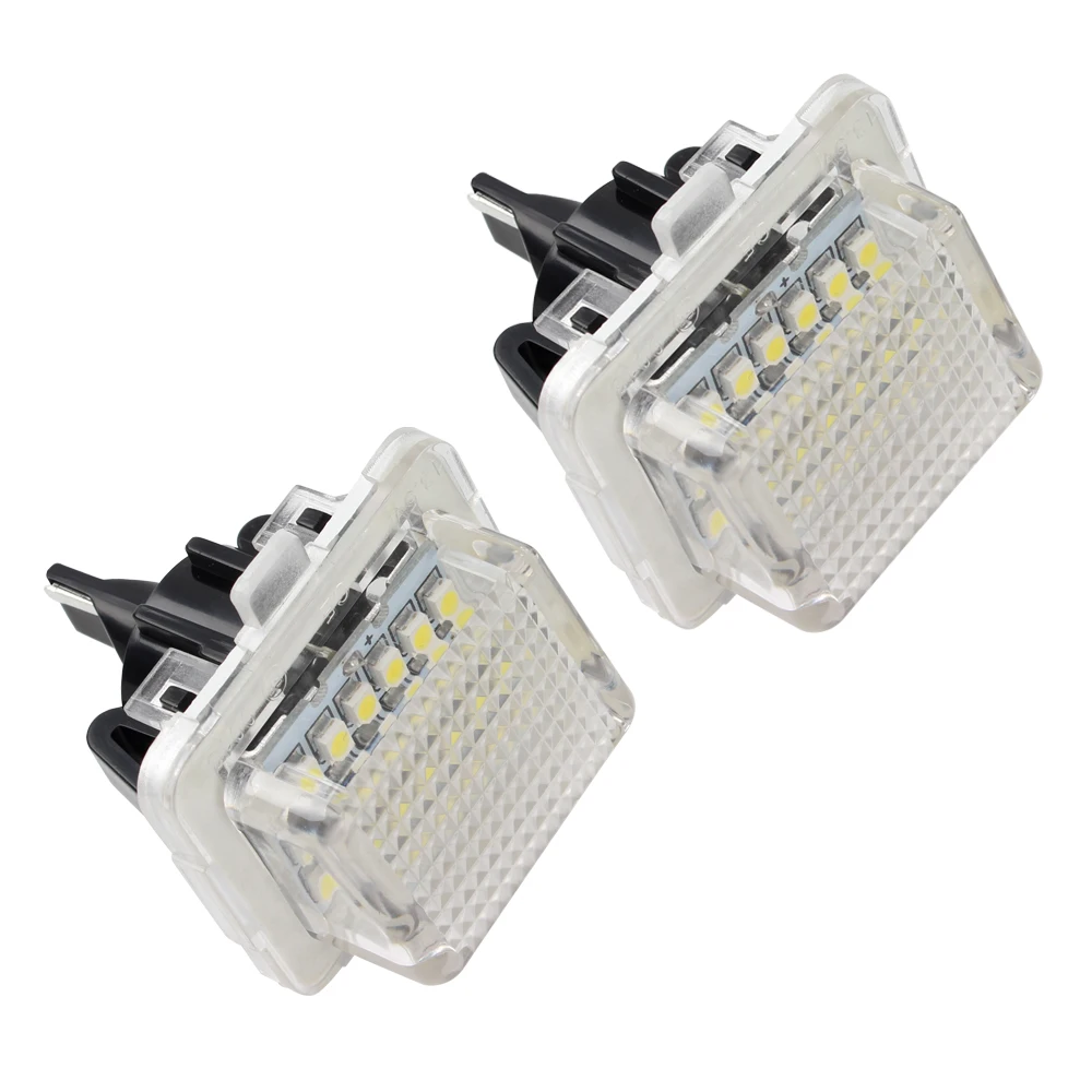 2pcs 3W Super Bright Car LED Number Plate Lamps For Mercedes Benz W204