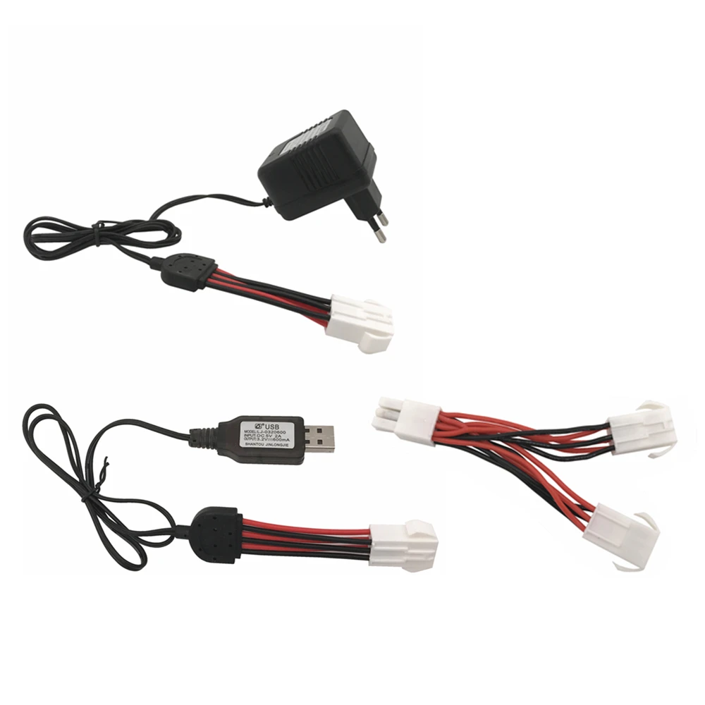

JYRC 9115 9116 S911 S912 Charger For 9.6V 800mah Battery Charge two Battery at the same time and Upgrade to 1600mah Cable