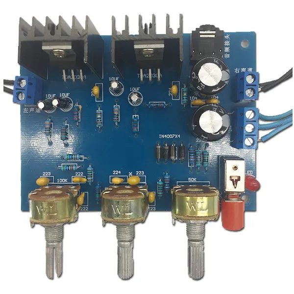 LEORY TDA2030 3,5 мм мини-усилитель двухканальный динамик аудио комплект электронная продукция Сделай Сам части в сборе 220 В