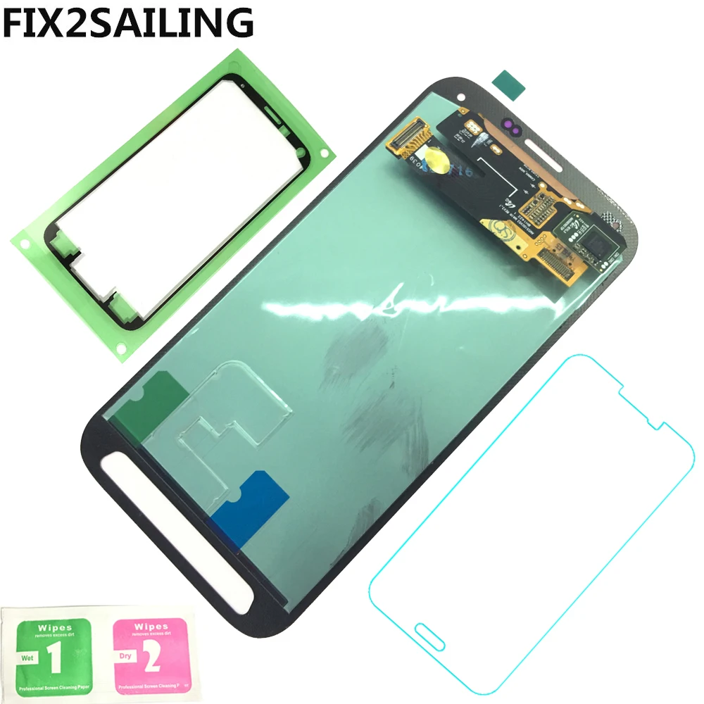 

Super AMOLED LCD Display 100% Tested Working Touch Screen Assembly For Samsung Galaxy S5 Sport G860 SM-G860 Red/Grey