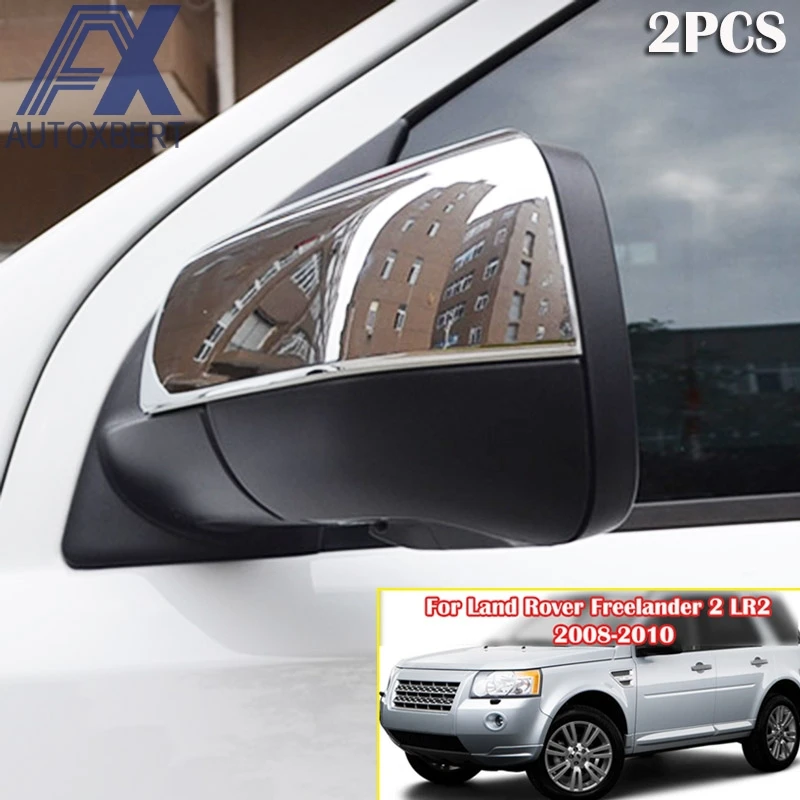 

AX Chrome Rearview Mirror Cover Trim Molding Frame Bezel Garnish For Land Rover Freelander 2 LR2 Range Rover Sport Discovery 3