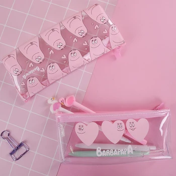

Cartoon Cute baba student PVC clear pencil case school pencil cases for girl stationery canvas pencil bag estojo escolar