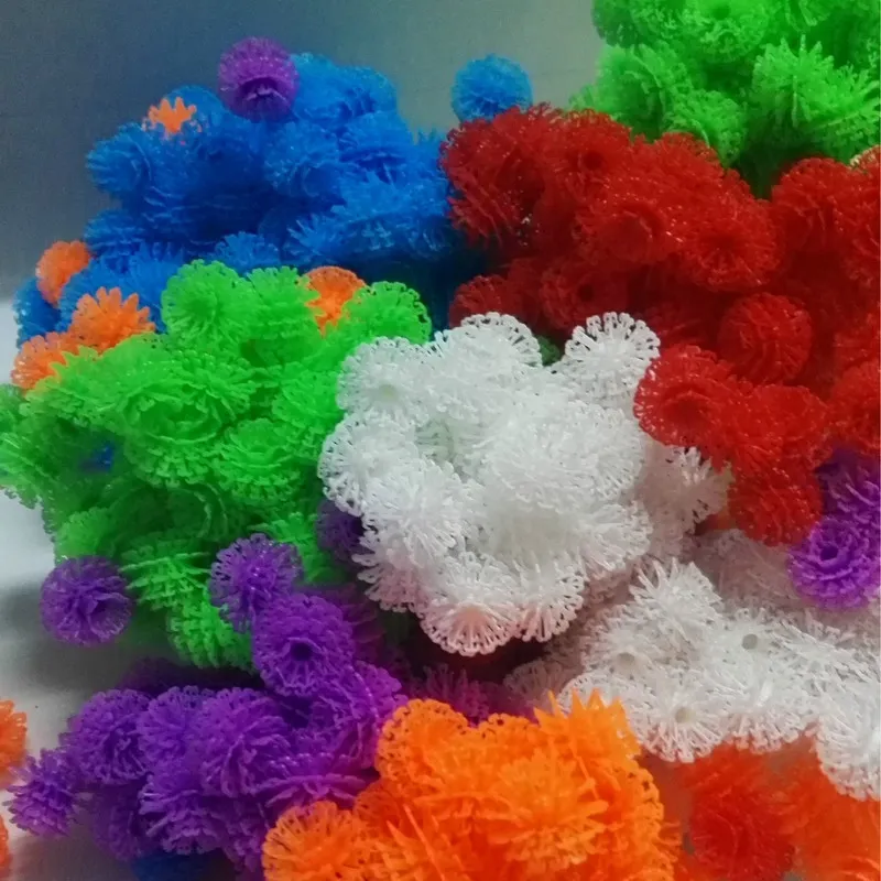 New Year Gift DIY Educational Toys Kids Building Blocks for Kids 370+36Pcs Handmade Material Bunches Magic Puffer Balls