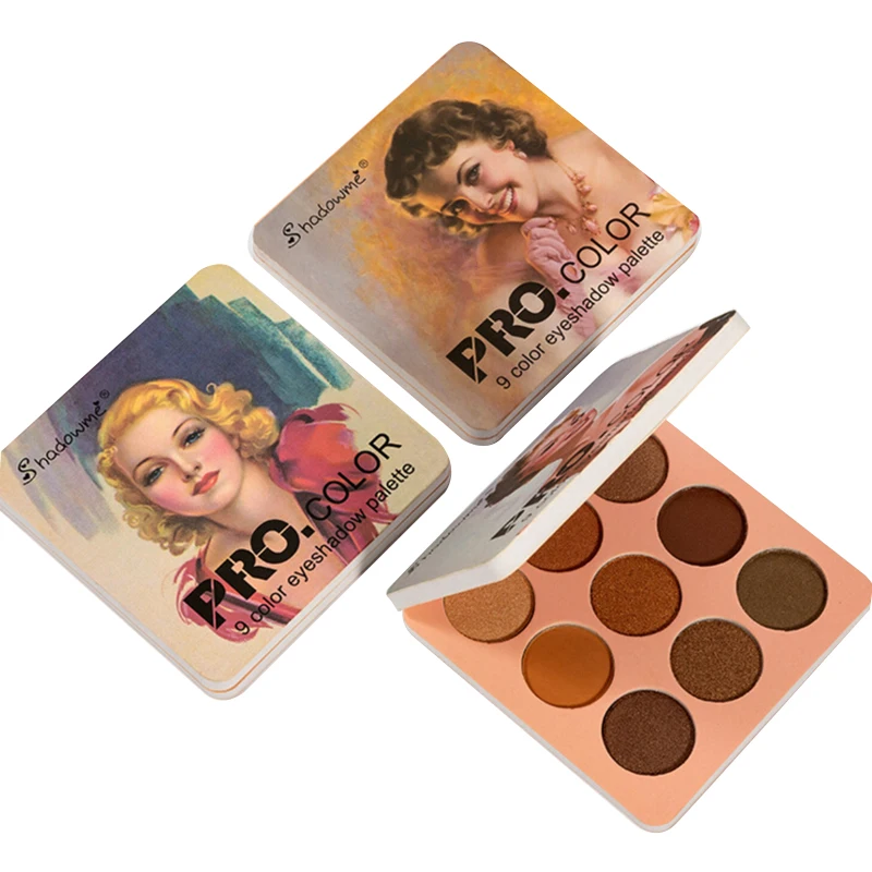 9 Color Shimmer Matte Eye Shadow 3 Style Glitter Eyeshadow Palette Pressed MakeUp Long Lasting Eye Palette For Beauty Cosmetic