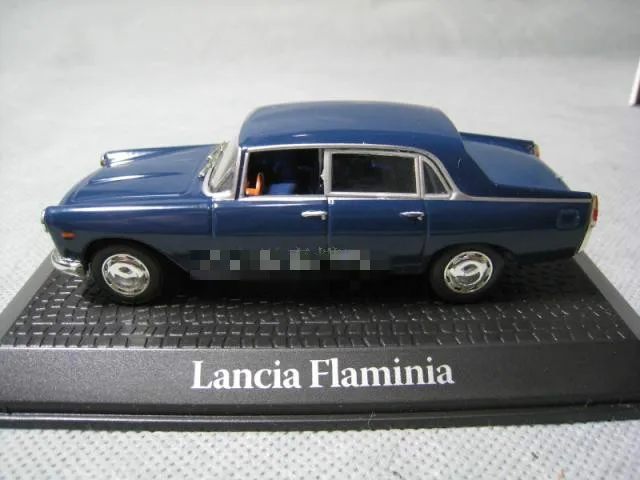 ATLAS 1/43 масштаб винтажный автомобиль LANCIA FLAMINIA литья под давлением металлическая модель автомобиля игрушка для коллекции, подарок, дети - Цвет: Синий