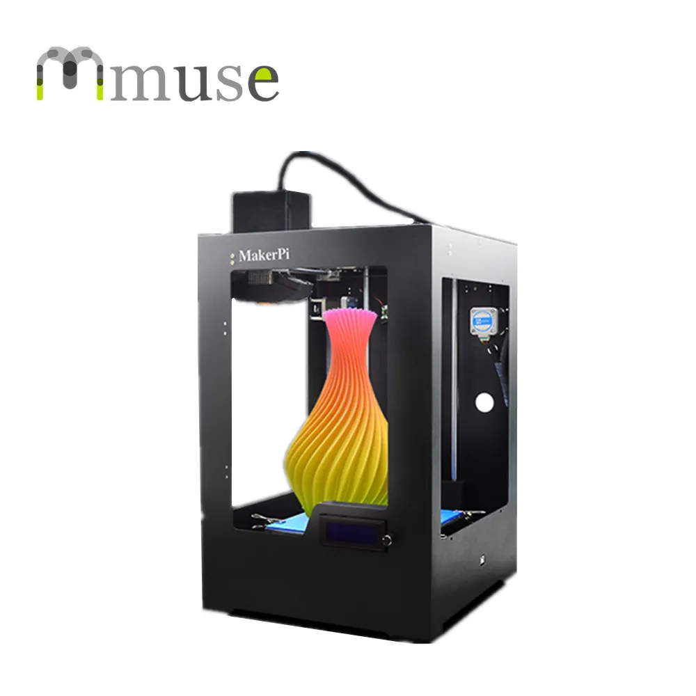 MakerPI M2030X FDM многоцветная 3D печатная машина, настольный 3d принтер FDM с размером сборки 200*200*300 мм