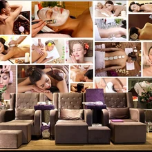 Beibehang пользовательские моды формальдегид-бесплатные обои красота оздоровительный клуб физиотерапия массажный центр фон 3d обои