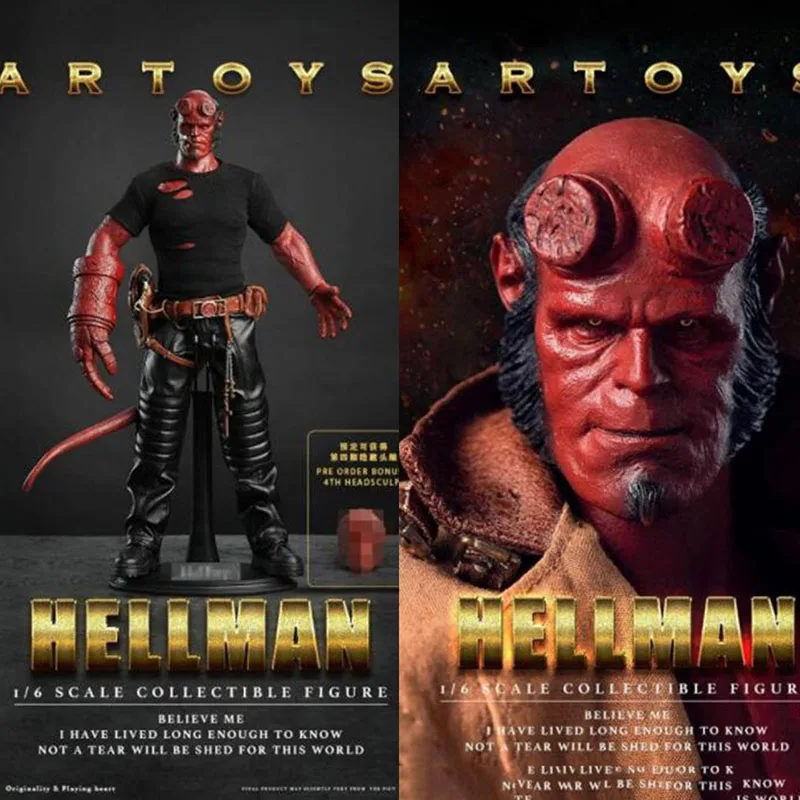 1/6 масштаб Hellman HellBoy Anung Un Rama мужской человек мальчик 12' фигурка коллекция игрушек подарки полный набор фигурка W 3 головы