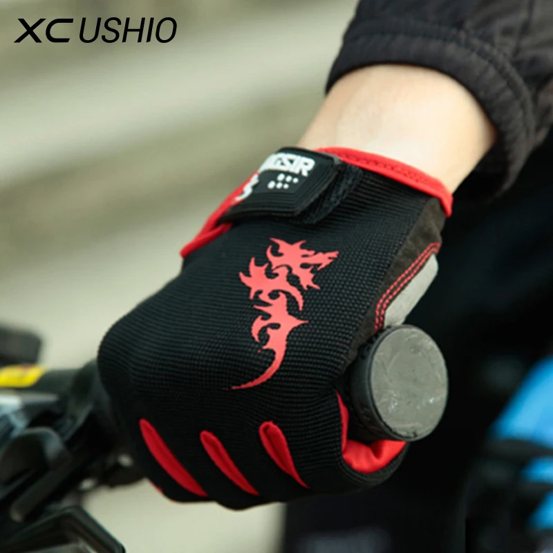 Модель года, фирменные мужские перчатки для езды на горном велосипеде, спортивные перчатки с полными пальцами, противоударные дышащие велосипедные перчатки с сенсорным покрытием, тепловые перчатки, размер L-XXL