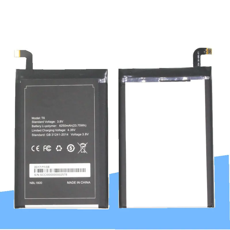 ISkyamS 3x6250 mAh T6 HT6 запасной литий полимерный аккумулятор для Homtom и DOOGEE PRO Smart батарея