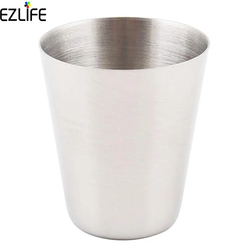 

35ml Stainless Steel Cup Unbreakable Stackable Juice Mug Coffee Drinking Cups Outdoor Camping Hiking Portable Cups 1 Pcs