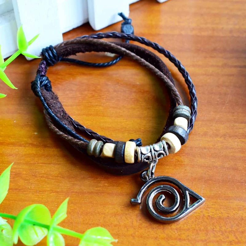 

naruto Bracelets Anime cosplay Accessories props pu bracelet