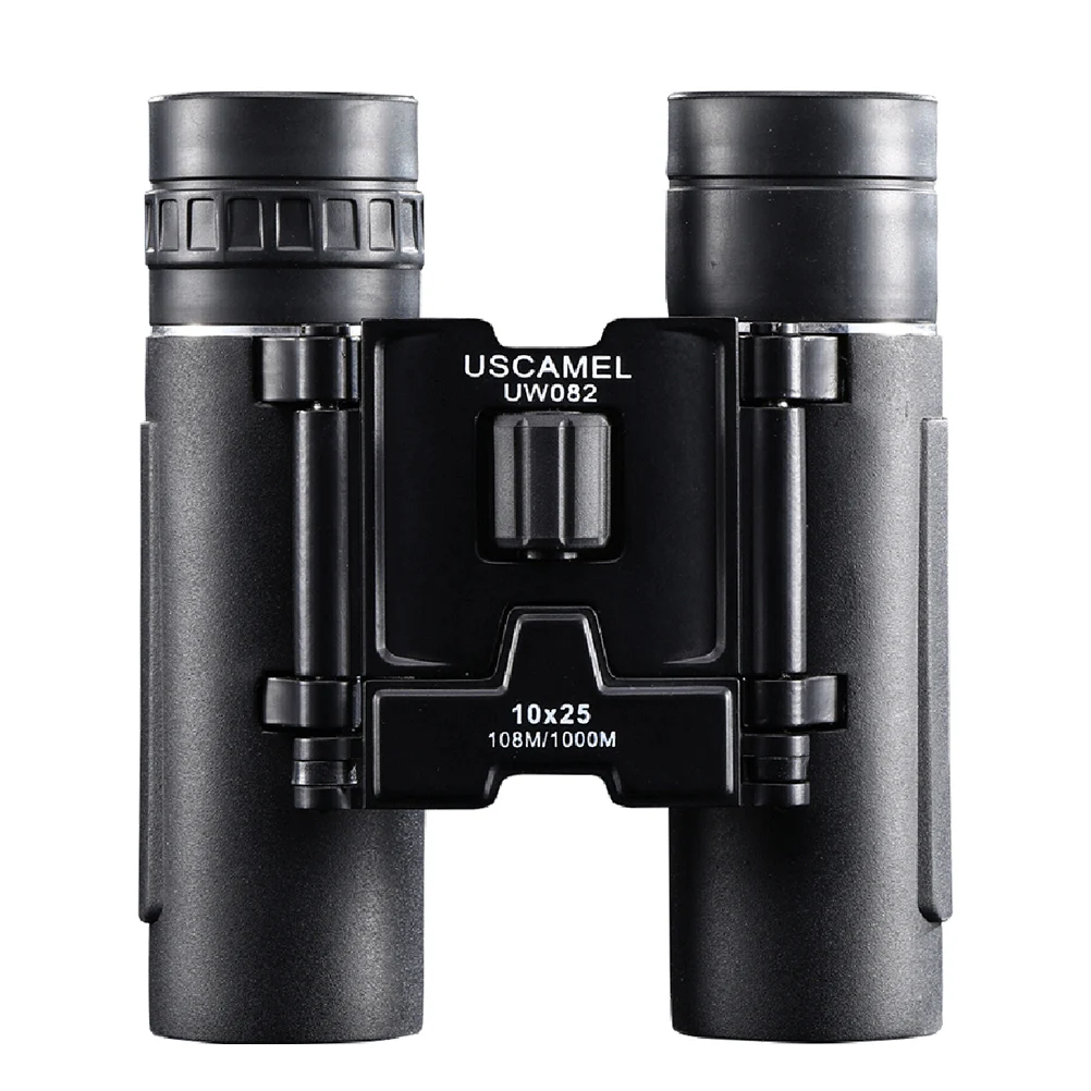 10x 25mm Portable Compact Binoculars Pocket Folding Binoculars with FMC