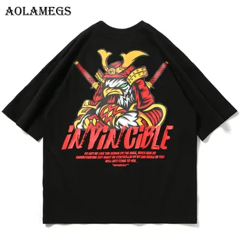 

Aolamegs T Shirt Men Bird Warrior Printed Men's Tee Shirts Short Sleeve T Shirt Fashion High Street Tees Hip Hop Streetwear