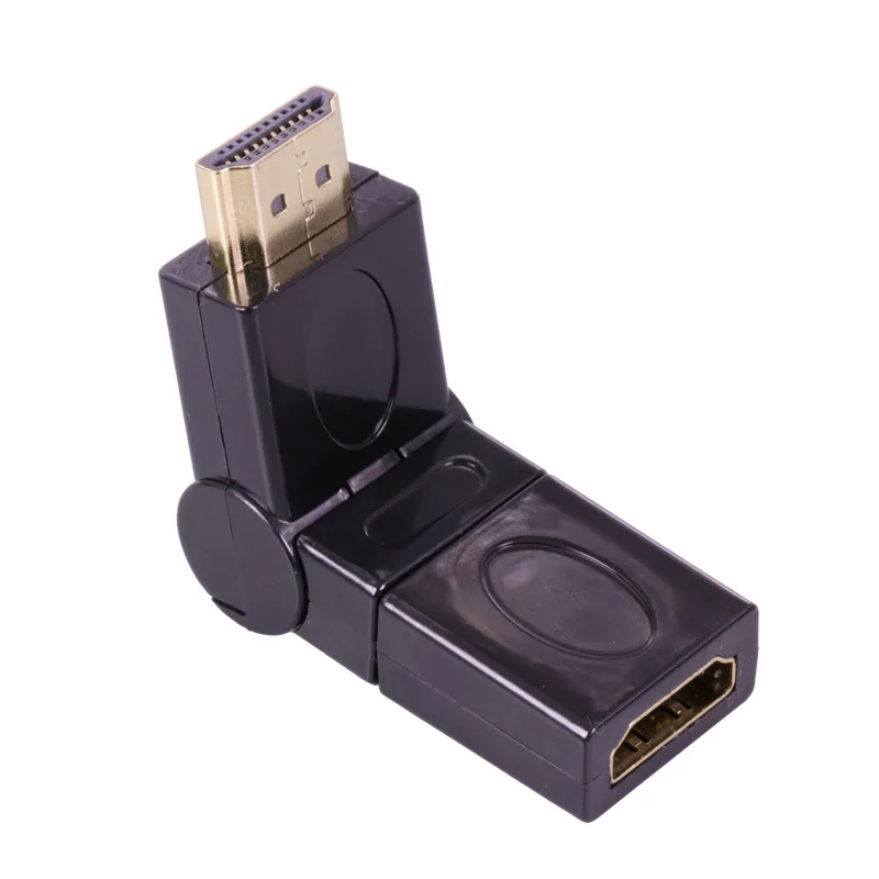 1 шт. HDMI Угловой адаптер 360 Вращающийся Мужчина к разъем с поддержкой 1920*1080 для