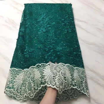 

African Lace Fabric 2019 High Quality French Net Lace Fabric Lace Applique White Lace Fabrics For African Parties