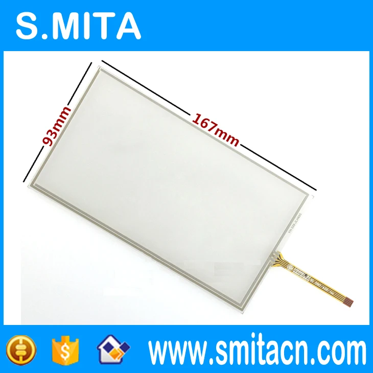 6 9 дюйма 95 167*93 мм сенсорный экран TM070RDH01/C070VW03 167 * 93 GPS дигитайзер панель Замена |