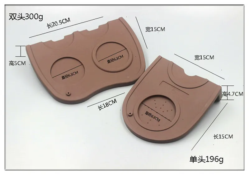 Realand тонкие силиконовые кофе эспрессо трамбовки угловая подставка резиновая накладка с большим держатель песта и искусство латте держатель для ручки